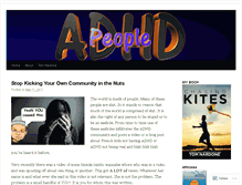 Tablet Screenshot of adhdpeople.net